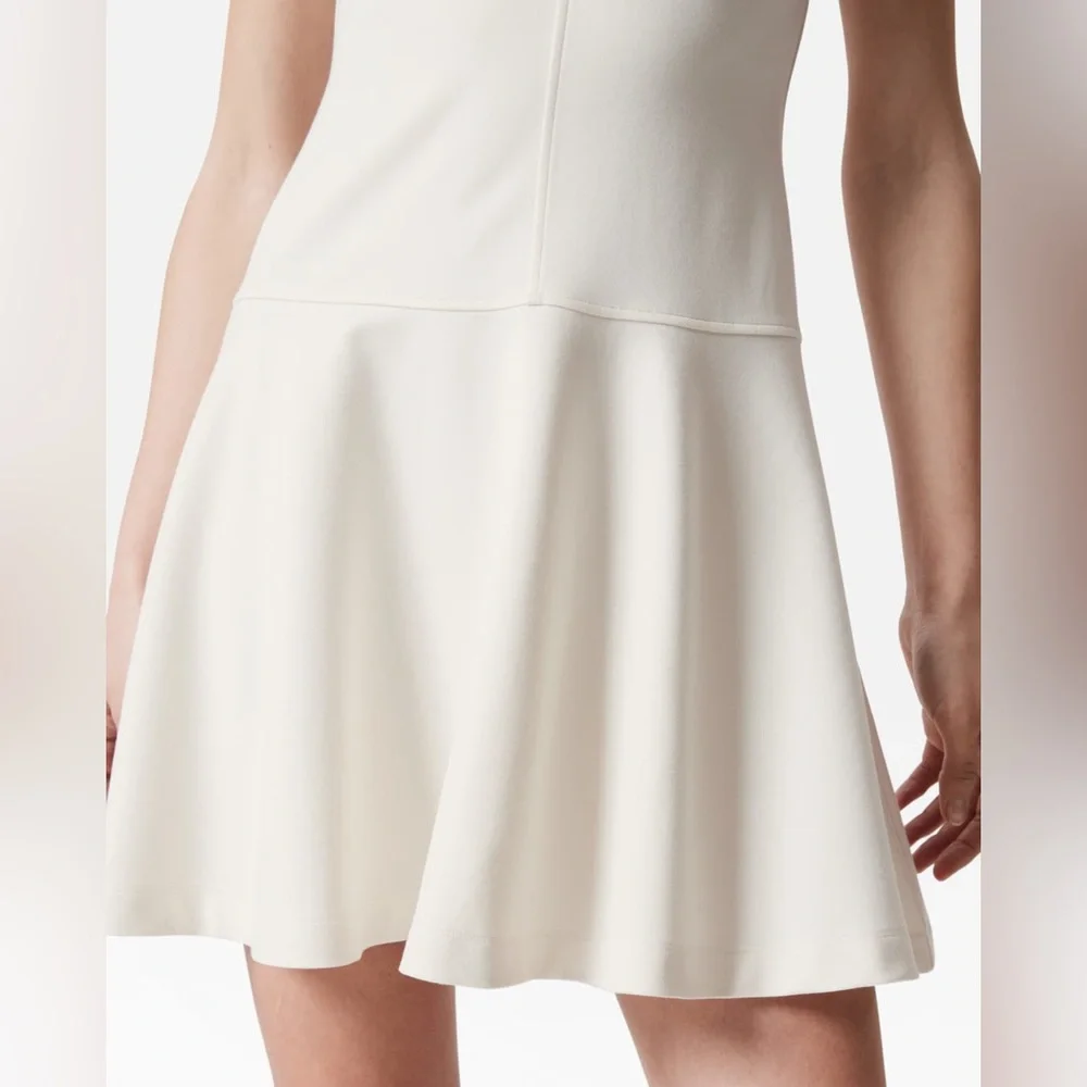 & Other Stories SLEEVELESS A-LINE MINI DRESS SMALL IVORY